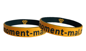 Zweischichtige Silikonarmbaender